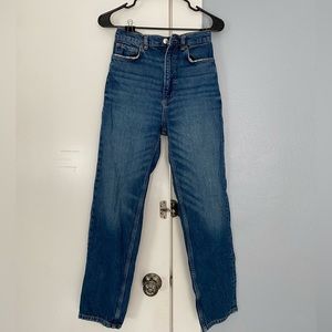 Zara ZW Premium Relaxed Mom Jeans in Austin Blue